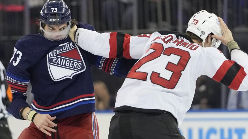 Imposing New York Rangers rookie Matt Rempe has become a cult hero with his fists and his size