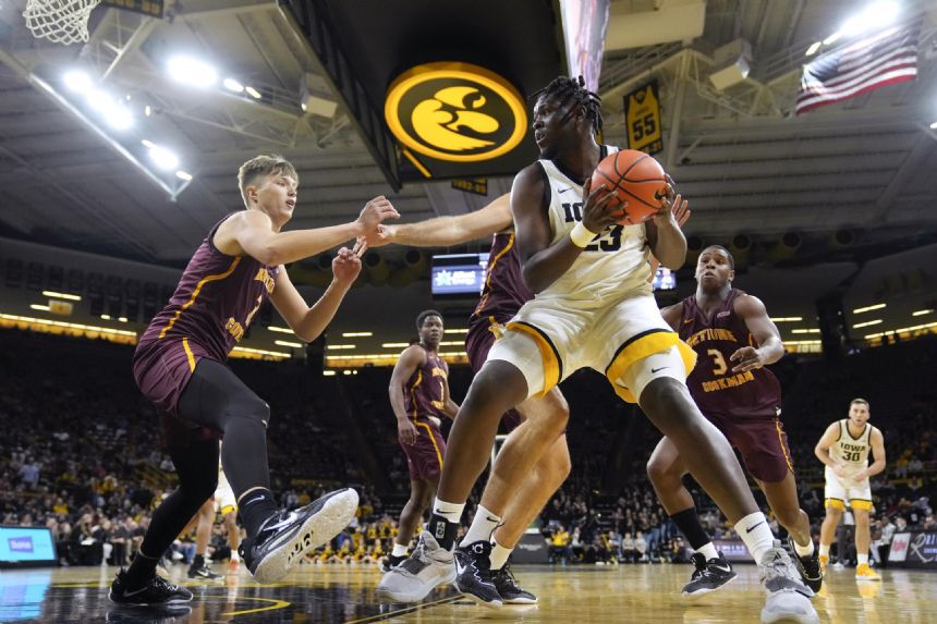 Iowa wins 12th straight opener, beats Bethune-Cookman 89-58