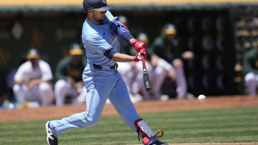 Isiah Kiner-Falefa hits bases-loaded double in 10th, finished with 5 RBIs as Blue Jays beat A's 6-4