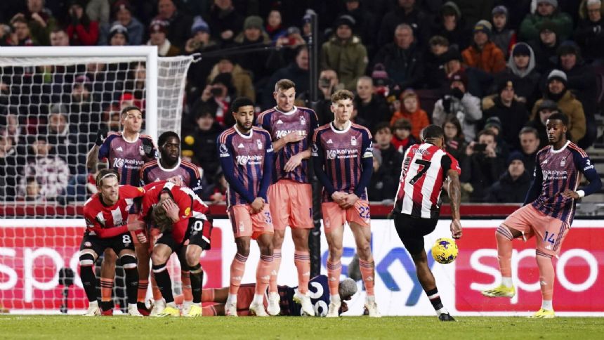 Ivan Toney scores on return as Brentford beats Nottingham Forest 3-2 in Premier League