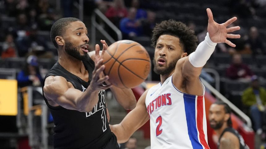 Ivey, Cunningham lead Pistons to first home win since January, 118-112 over Brooklyn