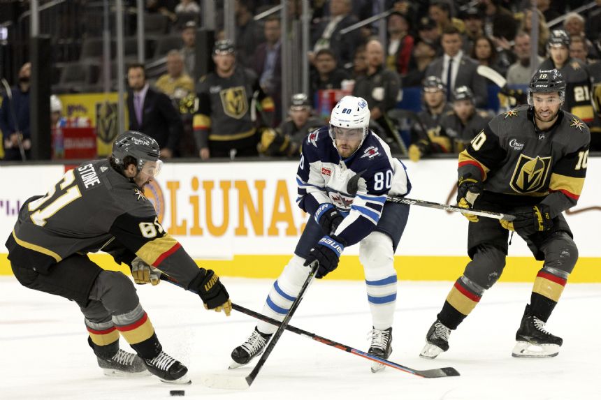 Jack Eichel scores in OT, Golden Knights beat Jets 2-1