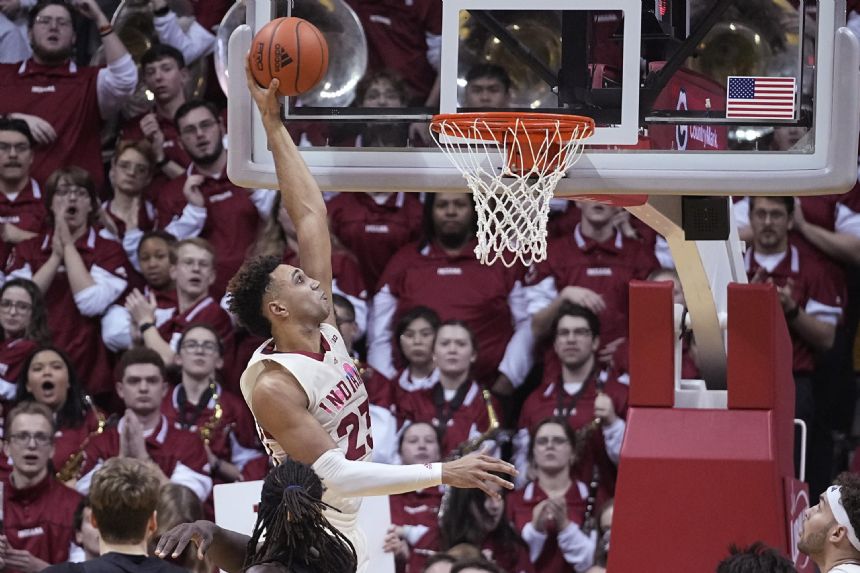 Jackson-Davis leads No. 18 Indiana past No. 24 Rutgers 66-60