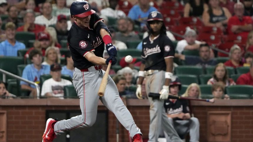 Jacob Young hits bases-loaded triple in the 10th in the Nationals' 10-8 victory over Cardinals