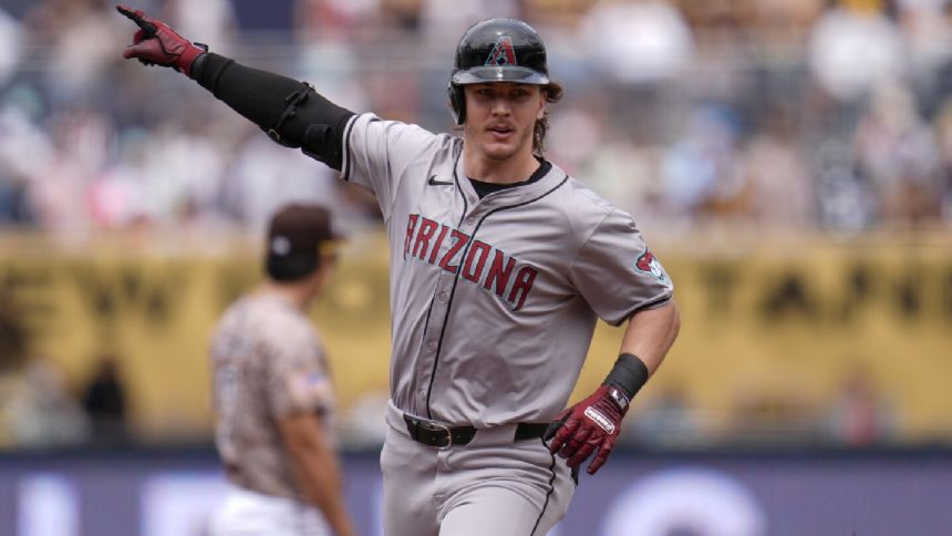 Jake McCarthy's 2-run homer helps carry the Diamondbacks to a 9-3 win against the Padres