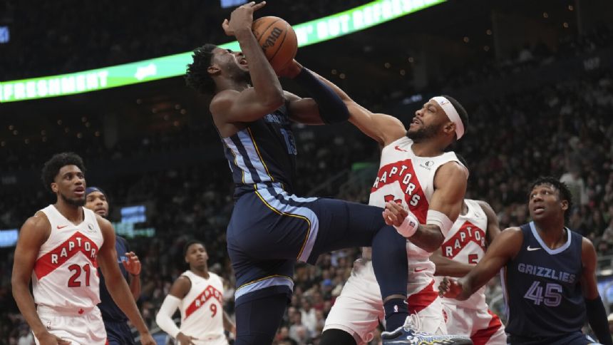 Jaren Jackson Jr. has 27 points, career-high six steals as Grizzlies beat Raptors 108-100