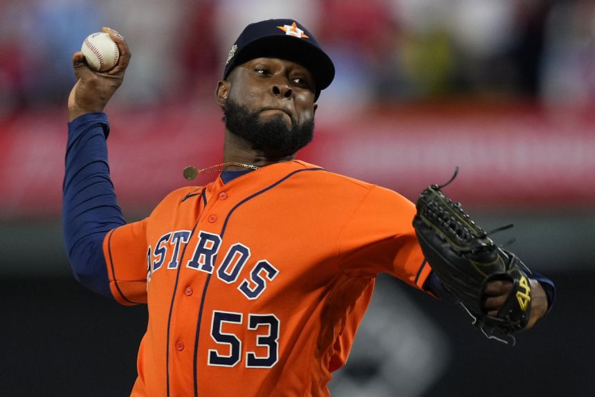 Javier holds Phillies hitless through 6, Astros lead 5-0