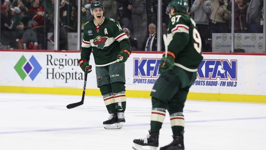 Joel Eriksson Ek and Kirill Kaprizov each have a hat trick and 3 assists as Wild beat Canucks 10-7