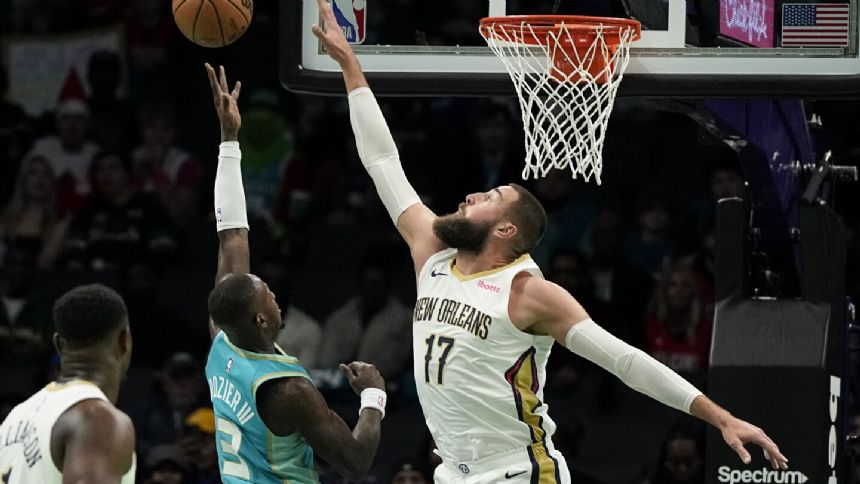 Jonas Valanciunas scores season-high 29 points as Pelicans hold on to beat Hornets 112-107
