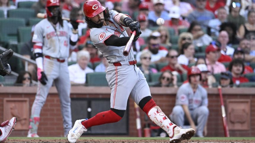 Jonathan India has 2 hits to extend hitting streak to 9 games, Reds beat Cardinals 11-4