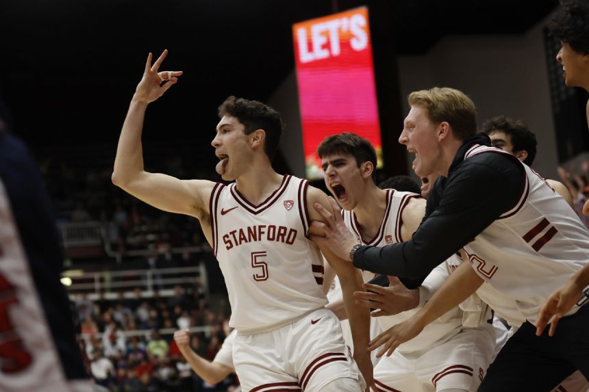 Jones scores 18 in 2nd half as Stanford stuns No. 4 Arizona