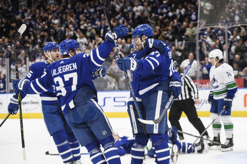 Jordie Benn scores as Maple Leafs beat Canucks 3-2 - Saturday, November ...