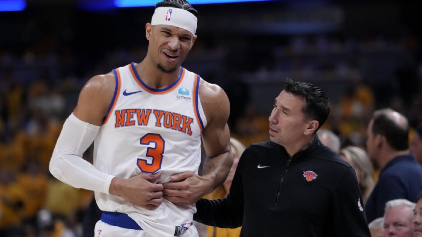 Josh Hart leaves Game 6 versus Pacers with what Knicks say is abdominal soreness