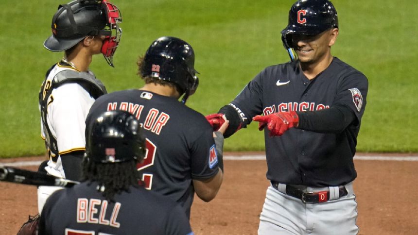 Josh Naylor's 3 RBIs lead Guardians over Pirates 11-0 to end 4-game skid
