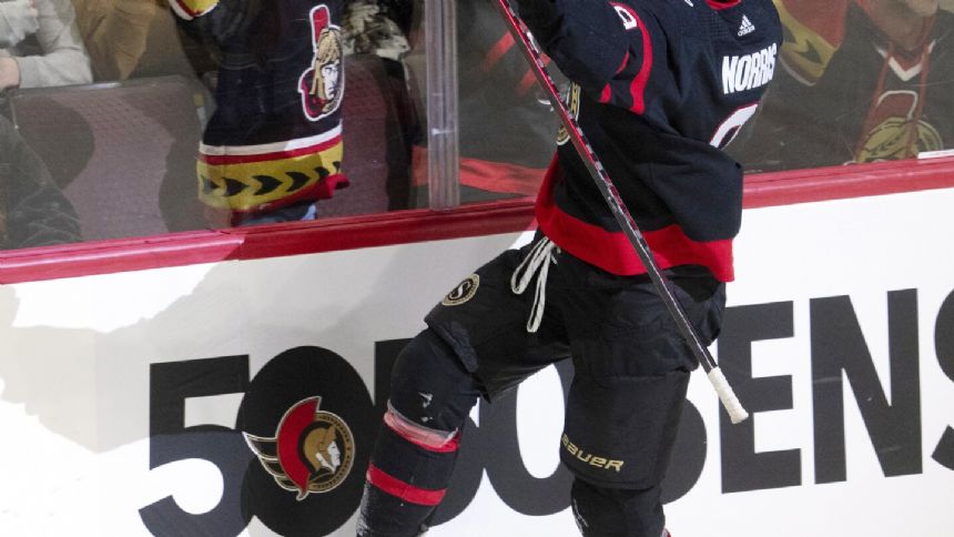 Josh Norris scores twice, Ottawa Senators top Dallas Stars 4-1