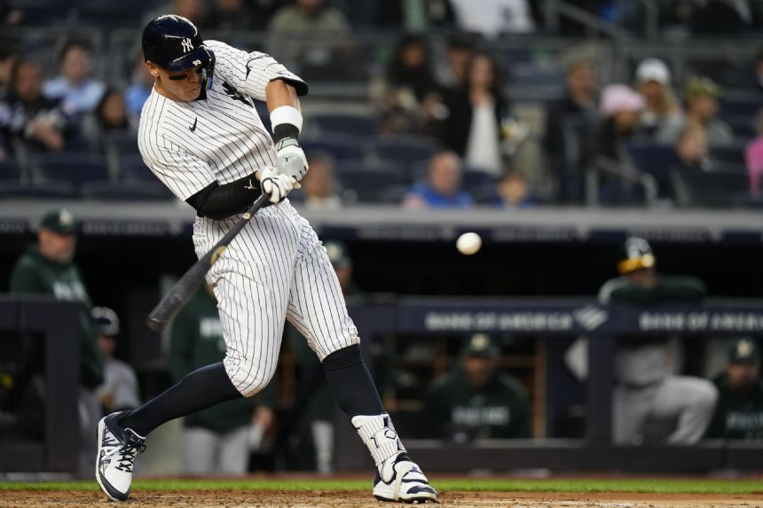 Judge, Yankees beat A's 10-5 despite 3 HRs by rookie Diaz