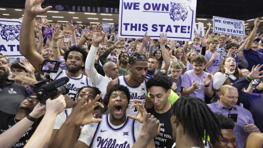 Kansas State knocks off No. 4 Kansas 75-70 in overtime to snap 4-game slide