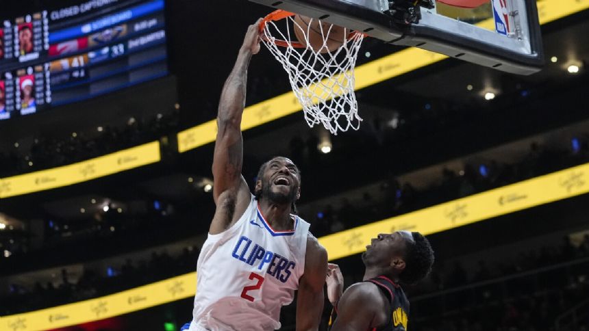 Kawhi Leonard scores 36 to help Clippers top Hawks 149-144, finish road trip 6-1