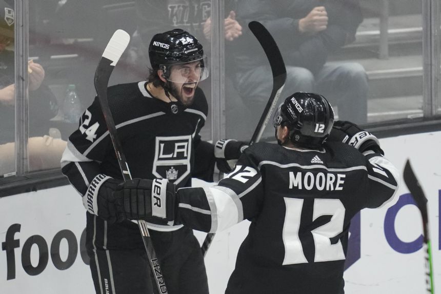 Kempe strikes in OT, Kings top Flames after giving away lead