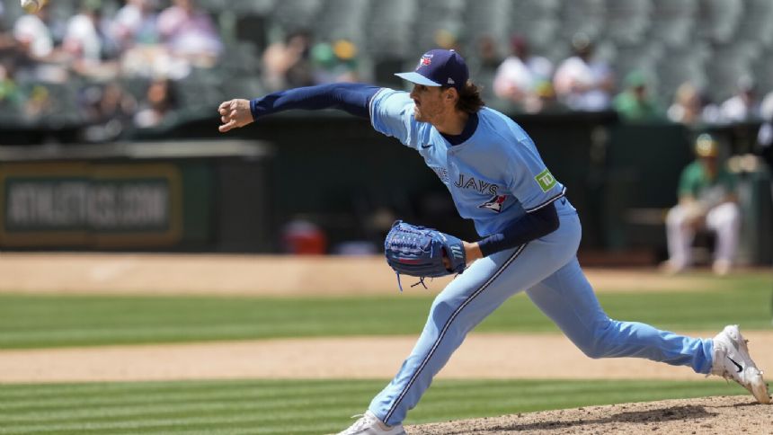 Kevin Gausman throws the first shutout of his 12-year career as Blue Jays beat A's 7-0