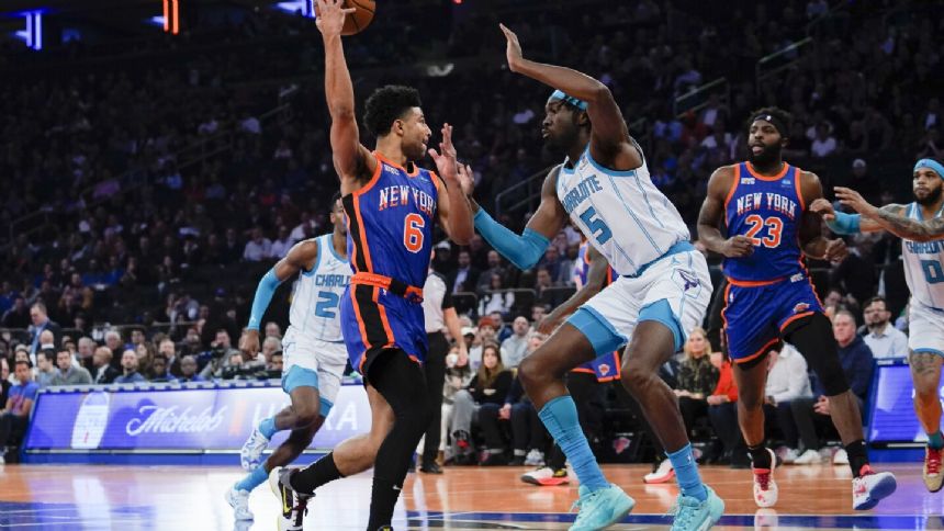 Knicks rout Hornets, earn wild-card spot in East to advance in the In-Season Tournament