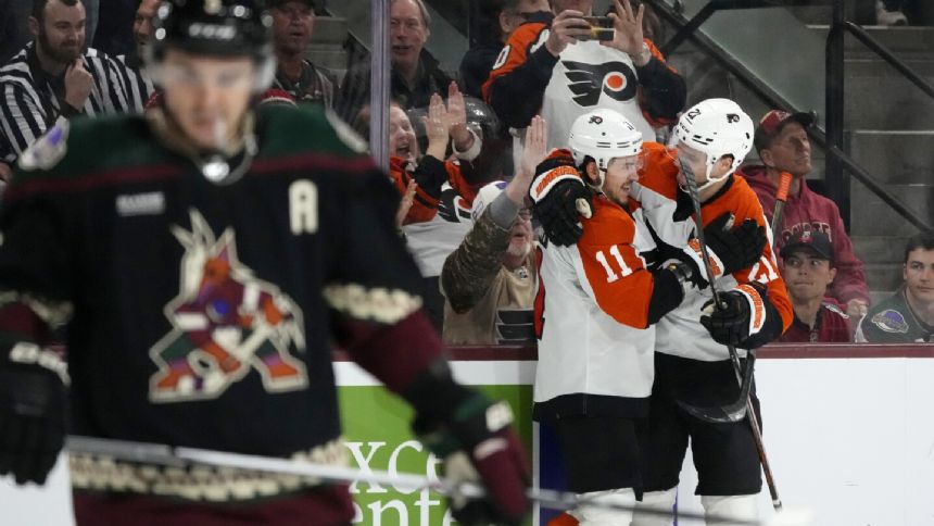 Konecny Scores Twice, Flyers Beat Arizona 4-1 To End Coyotes' Winning ...