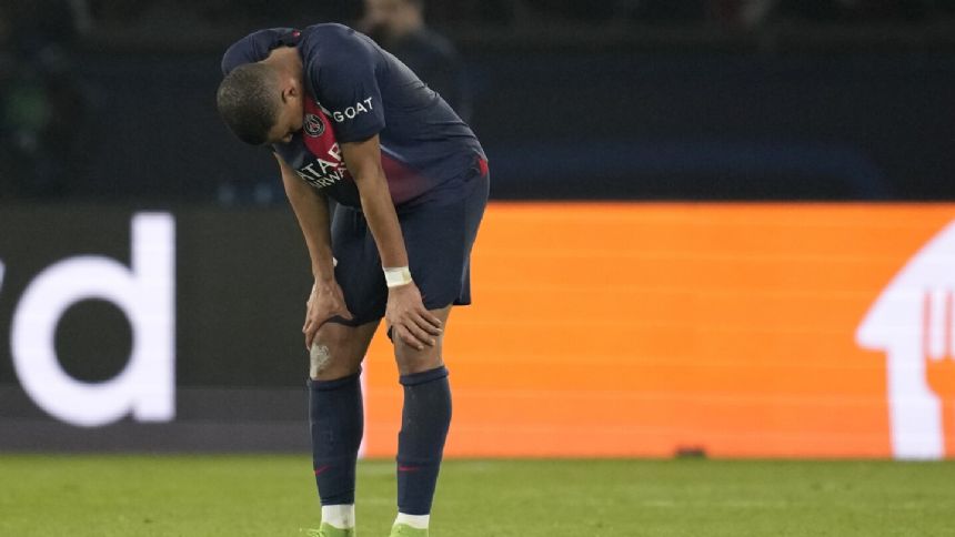 Kylian Mbappe trudges off after another Champions League dream with PSG ends