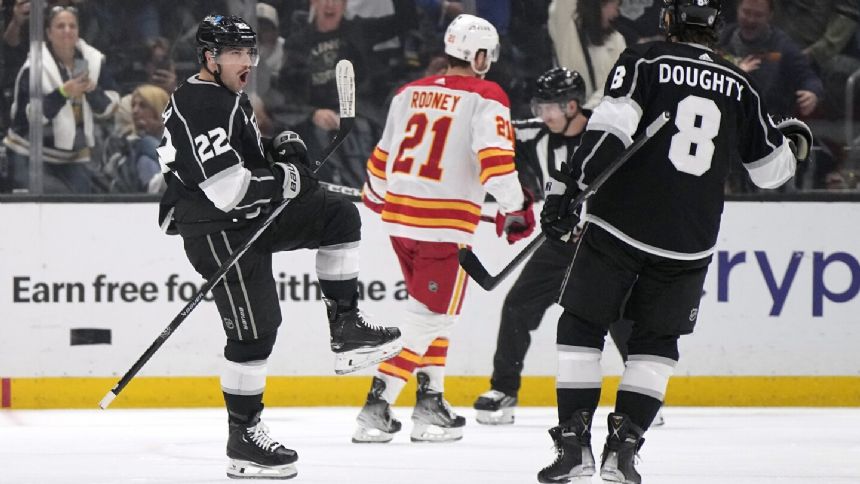 LA Kings take a big early lead and beat Calgary 4-1 to clinch their 3rd straight playoff berth