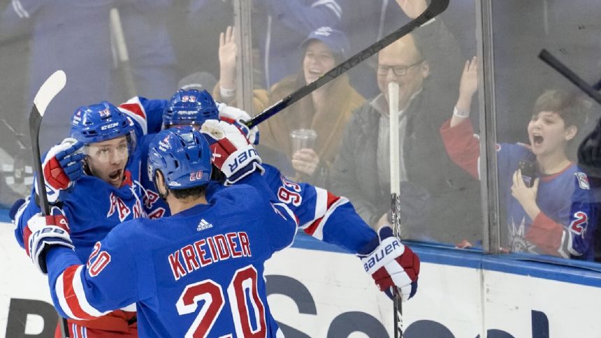 Lafreniere scores in OT, lifts Rangers over Avalanche 2-1