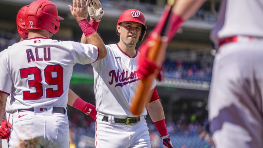 Lane Thomas' grand slam helps Nationals blast White Sox 13-3. Josiah Gray gets the win