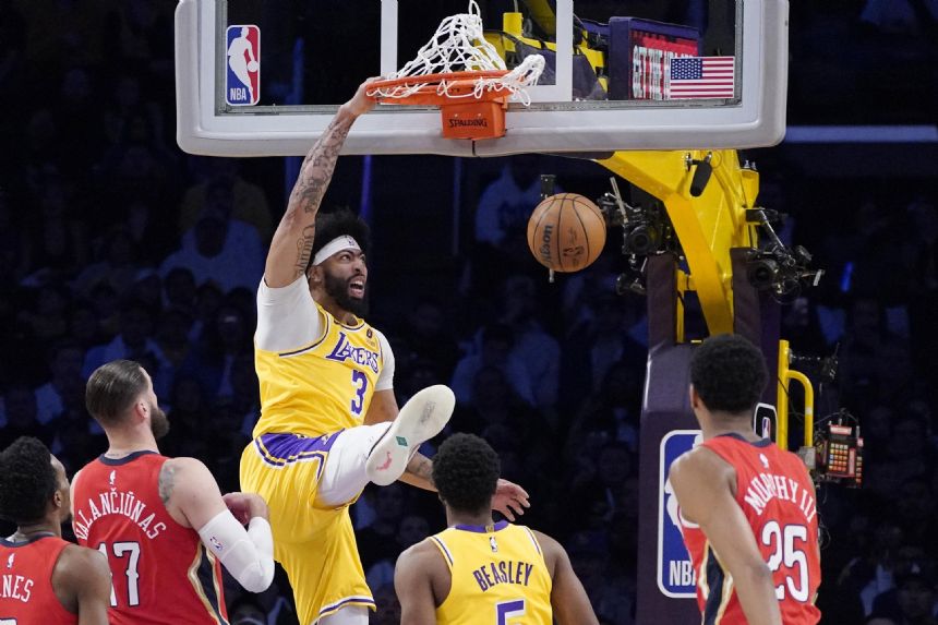 LeBron, Anthony Davis get new-look Lakers past Pelicans