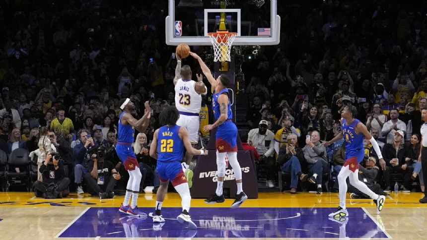 LeBron reach 40,000 points, but Jokic, Nuggets use finishing kick to beat Lakers 124-114