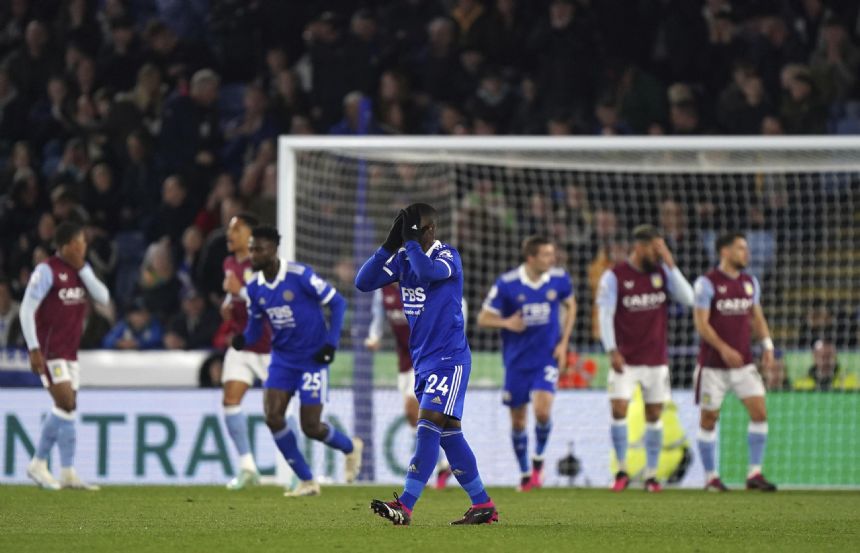 Leicester's slump continues with 2-1 loss to Aston Villa