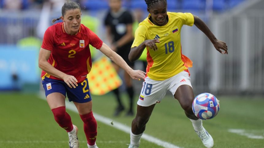 Linda Caicedo injured in Colombia's Olympics soccer quarterfinal match against Spain