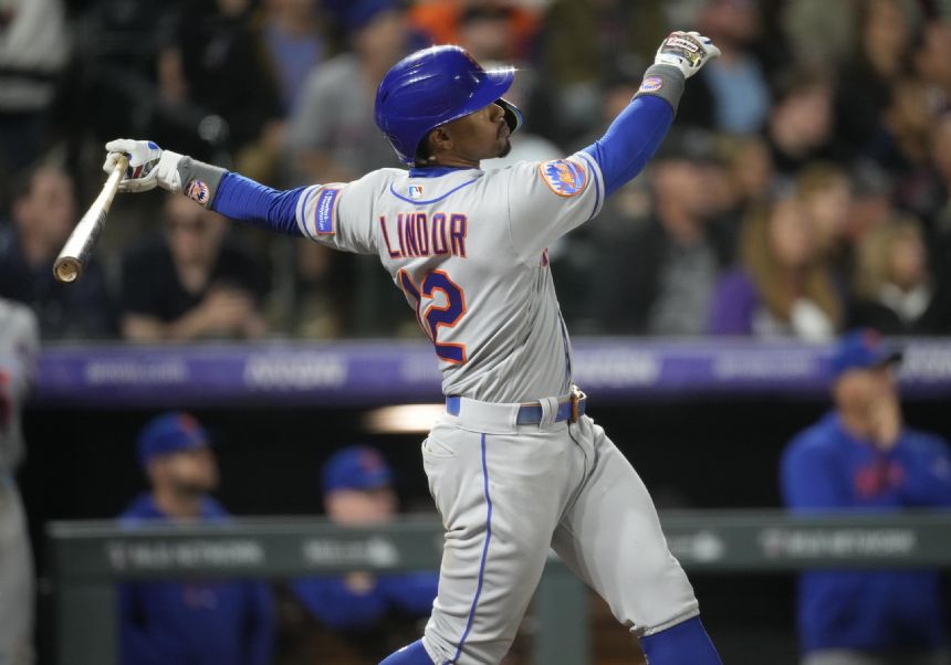 Lindor, Nimmo lead offense as Scherzer pitches Mets past Rockies 5-2