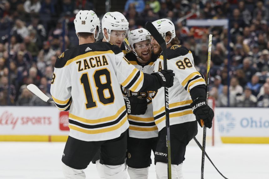 Linus Ullmark makes 30 saves, Bruins beat Blue Jackets 4-0