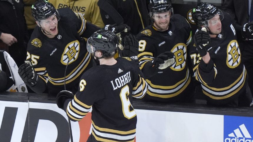Lohrei scores winner, Geekie nets hat trick, Bruins end 3-game slide with 5-4 win over Vegas