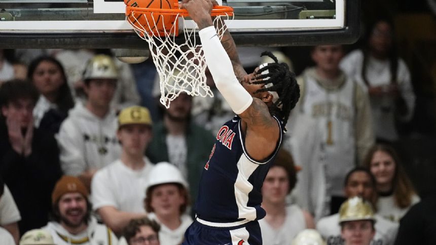 Love scores 19, Larsson has 18 as No. 8 Arizona beats Colorado 99-79 for fifth straight win