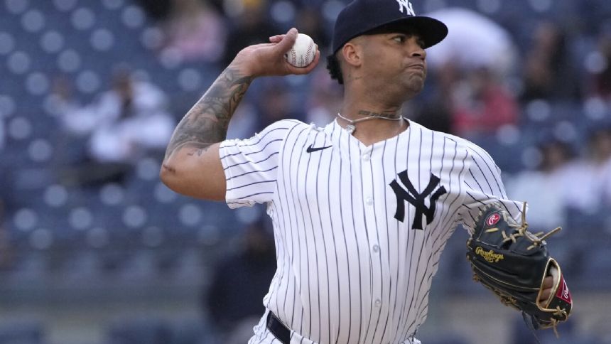 Luis Gil pitches five scoreless innings as Yankees top Angels 5-2 to open doubleheader