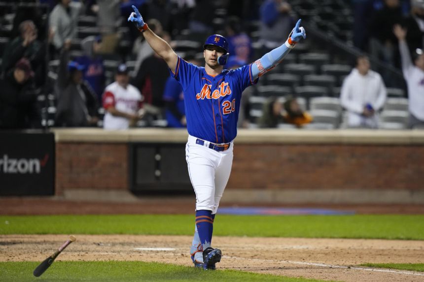 Alvarez 3-run HR in 9th, Alonso 3-run HR in 10th give Mets 8-7 comeback win over Rays