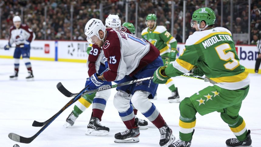MacDermid's goal lifts Avalanche over Wild 3-2
