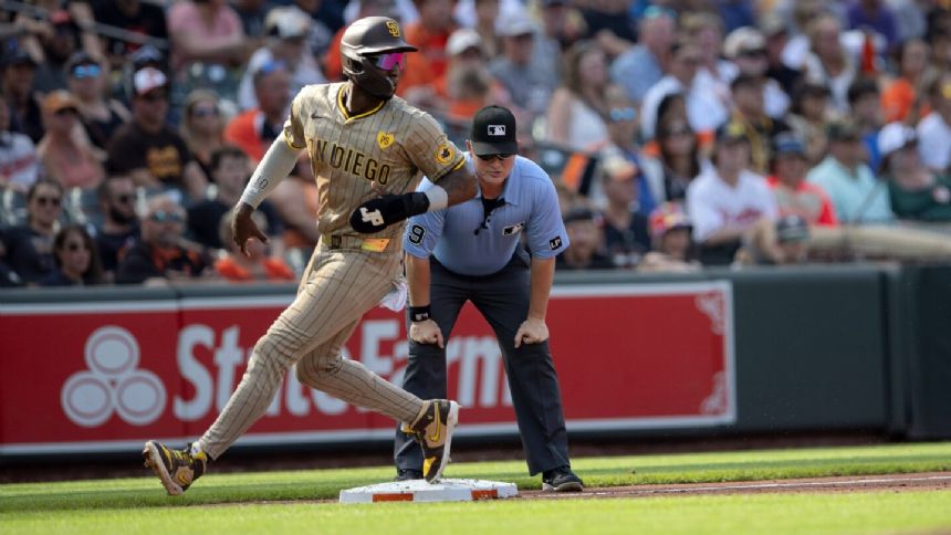 Machado hits a 3-run homer against his former team as the Padres rout the Orioles 9-4