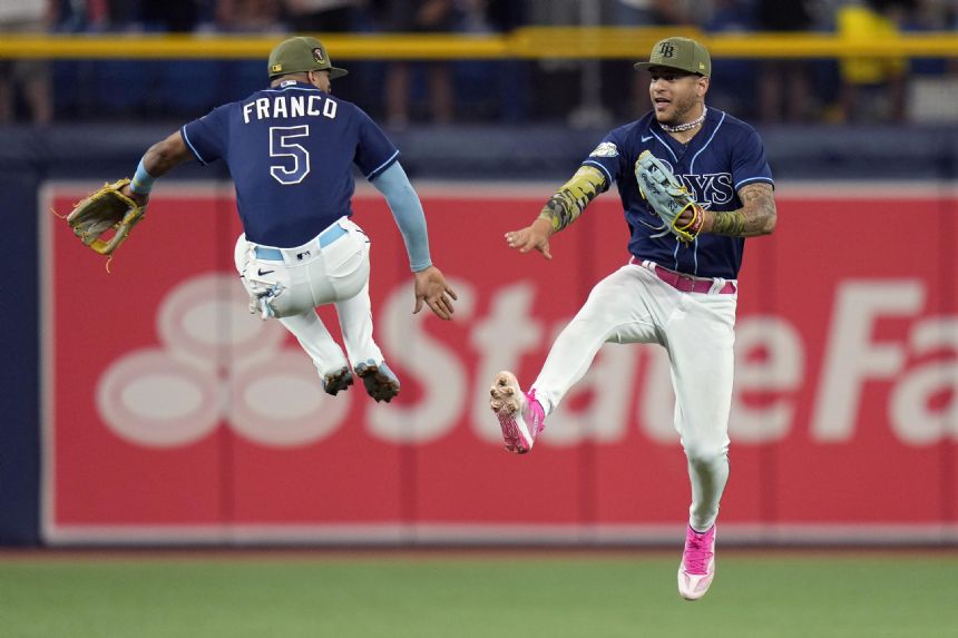 Major league-leading Rays get 3 home runs, beat Brewers 8-4