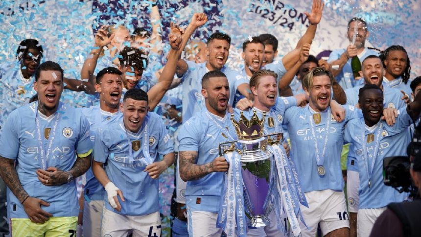 Man City fans party as Guardiola's dominant team wins a record fourth-straight Premier League title