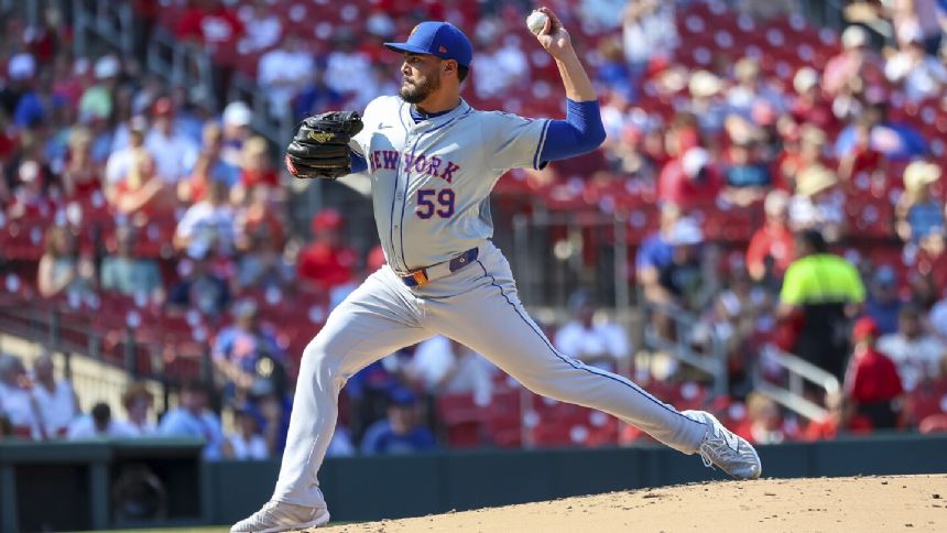 Manaea pitches scoreless ball in 2nd straight start, Mets beat Cardinals 6-0 in makeup game