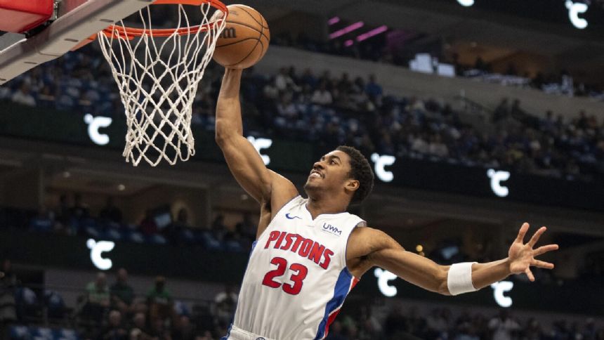 Marcus Sasser leads Pistons past Mavericks 107-89, with Luka Doncic, Kyrie Irving sitting out