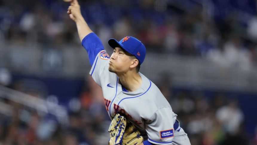 Mark Vientos homers twice, Senga goes 6 innings, Mets beat Marlins 8-3