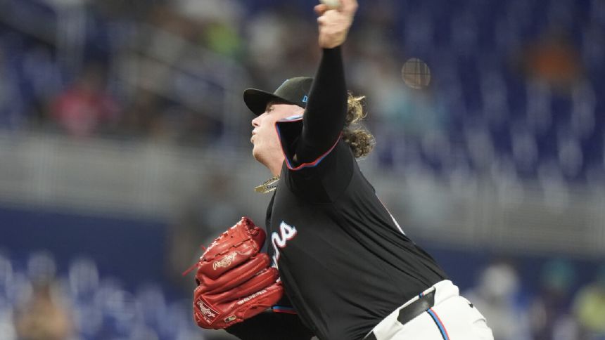 Marlins pitcher Ryan Weathers leaves start because of finger soreness