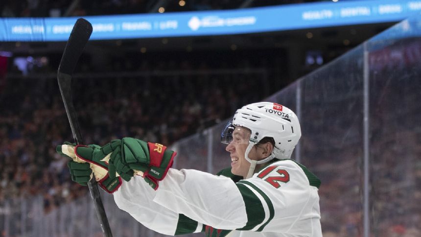 Matt Boldy scores 2 as Wild beat Oilers 4-2 for sixth win in eight games