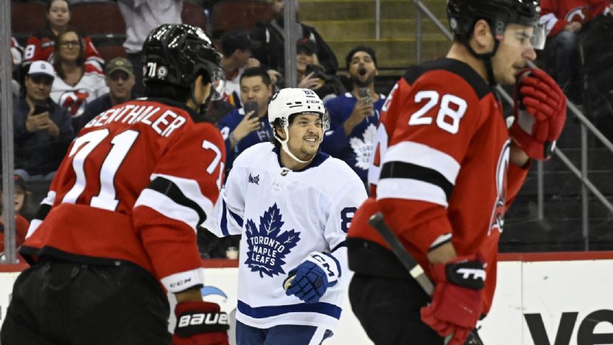 Matthews scores 66th of season as Maple Leafs beat Devils 5-2